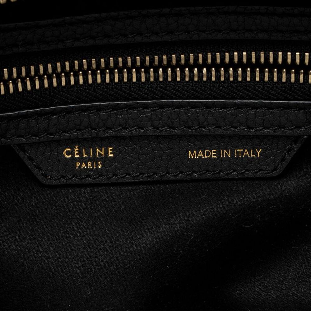 Celine Pebbled Leather Mini Luggage Tote - Picture 8 of 12